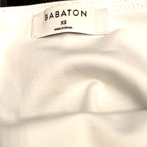 Babaton, NWOT White Tank Size XS - Picture 3 of 3